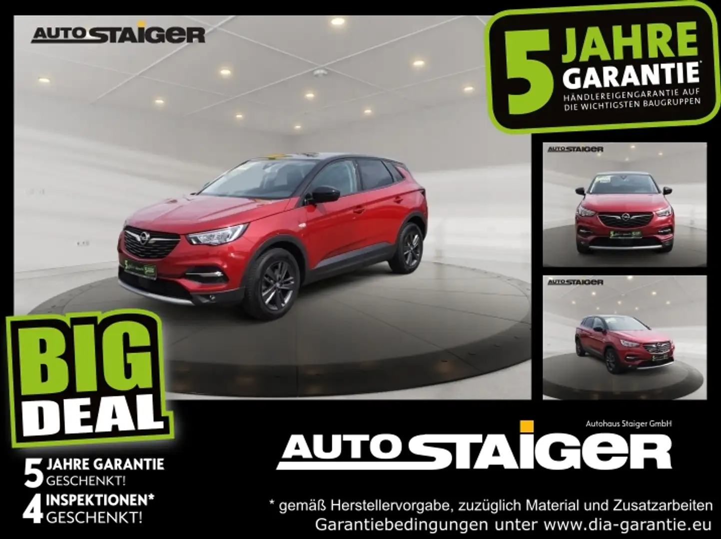 Opel Grandland 1.2 Turbo Design Line RFK LMF Sitzh. Rood - 1