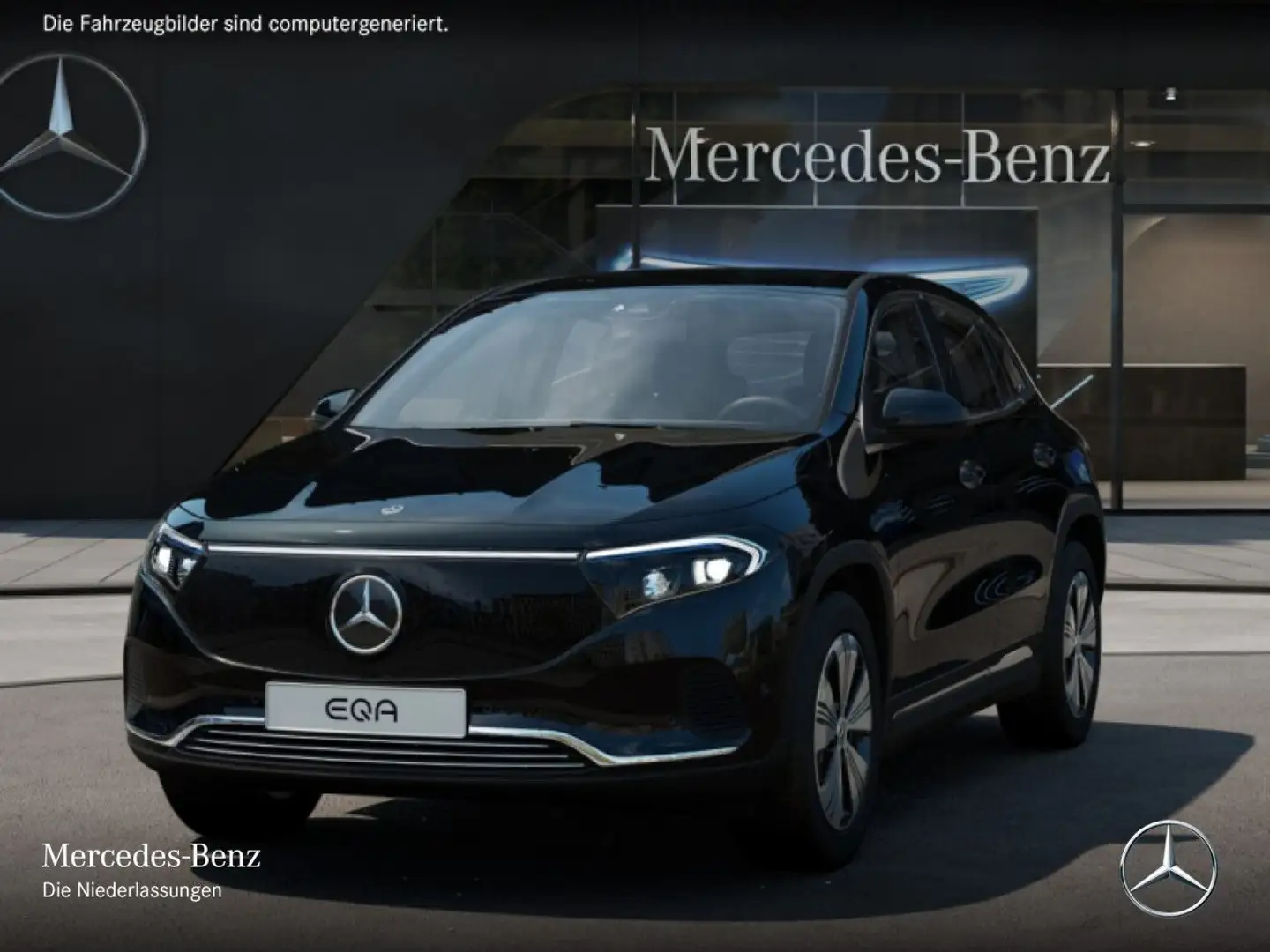 Mercedes-Benz EQA 300 4M PROG+ADVANCED+KAMERA+SPUR Schwarz - 2