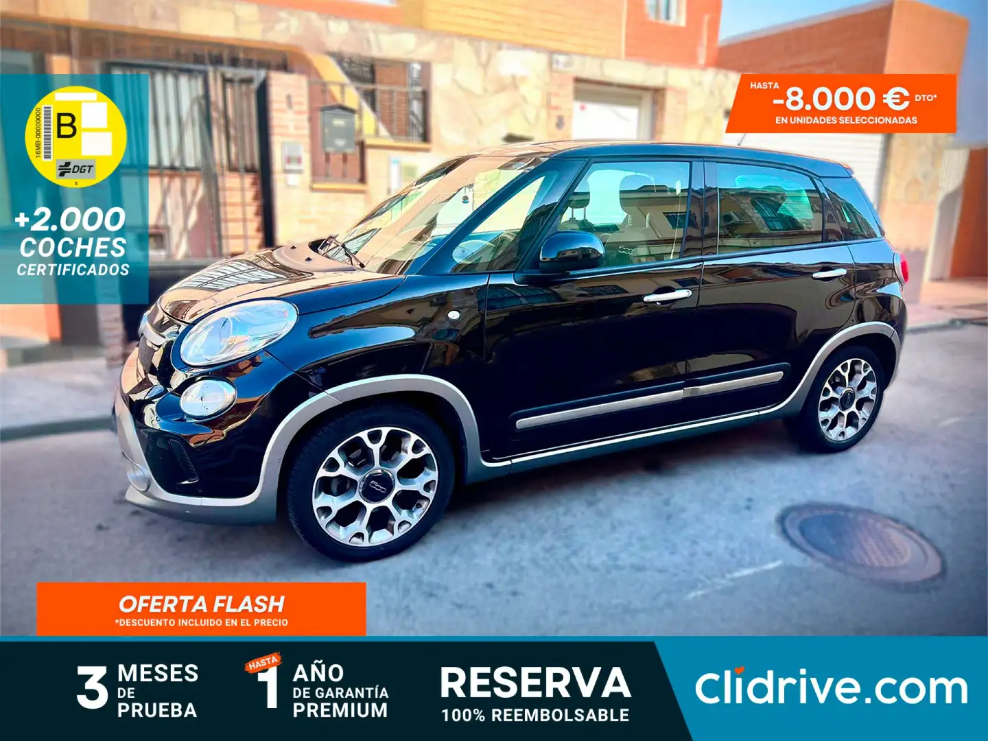 Fiat 500L 1.3Mjt II S&S Trekking Lite 85 Negro - 1