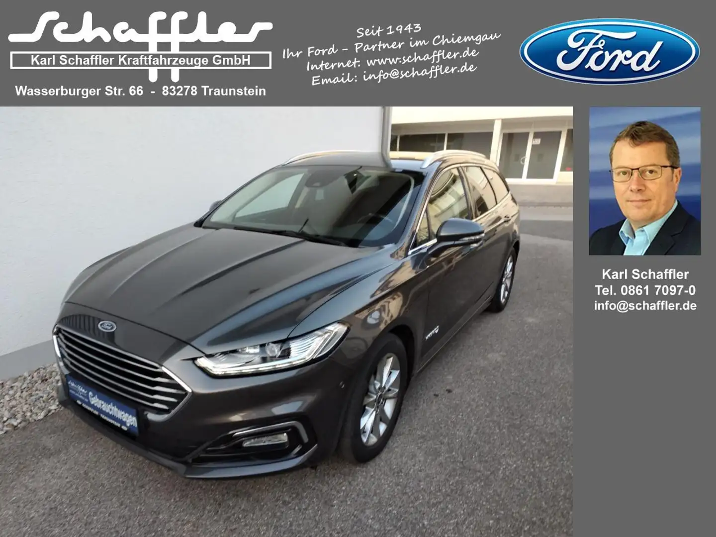 Ford Mondeo Hybrid Gris - 1