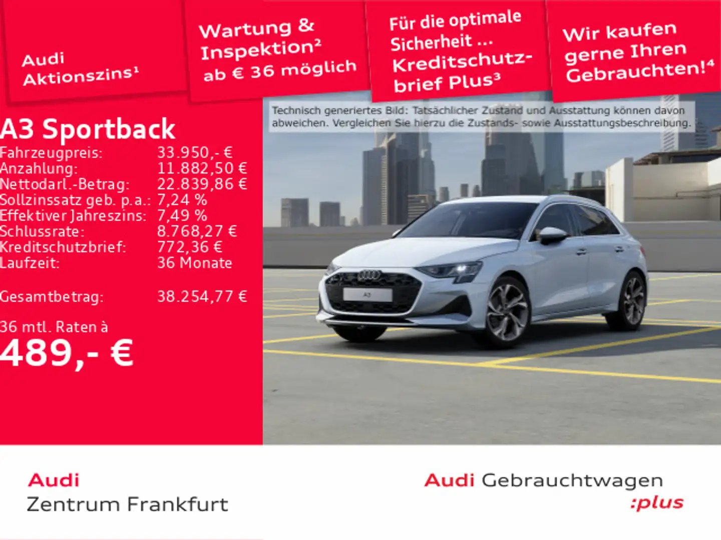 Audi A3 30 TFSI S tronic advanced LED ACC B Weiß - 1