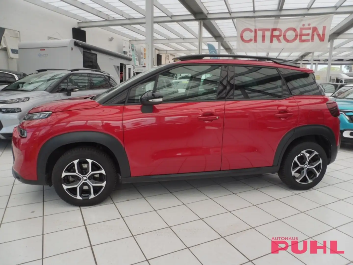 Citroen C3 Aircross Plus 1.2 110 Navi Klimaautom DAB Spurhalteass. Fer Rot - 2
