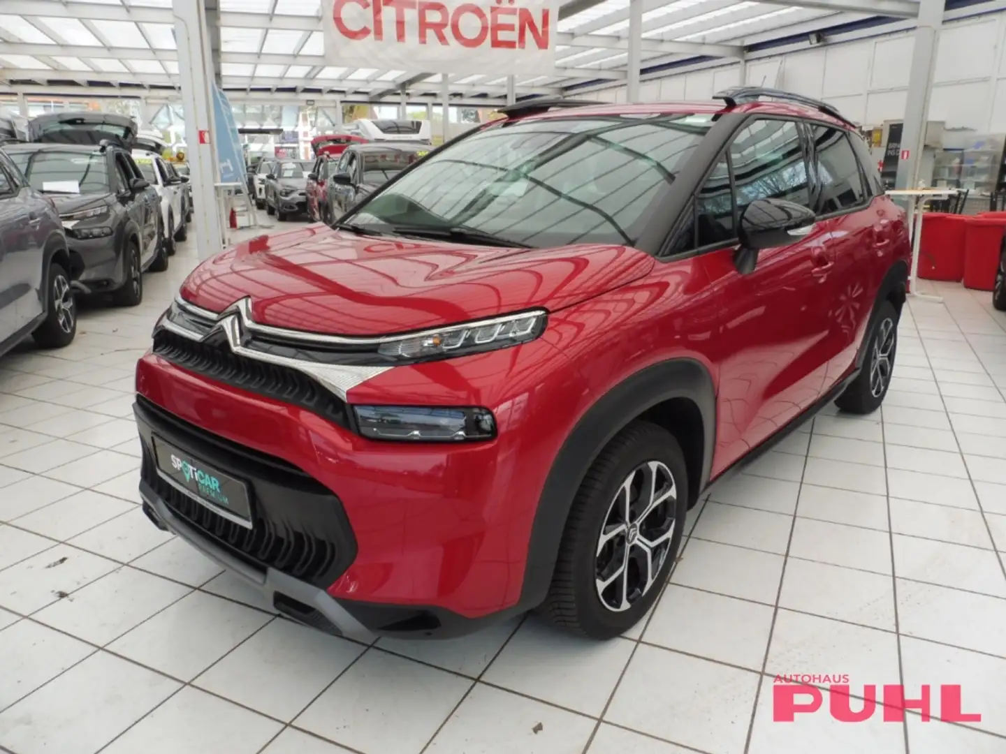 Citroen C3 Aircross Plus 1.2 110 Navi Klimaautom DAB Spurhalteass. Fer Rot - 1