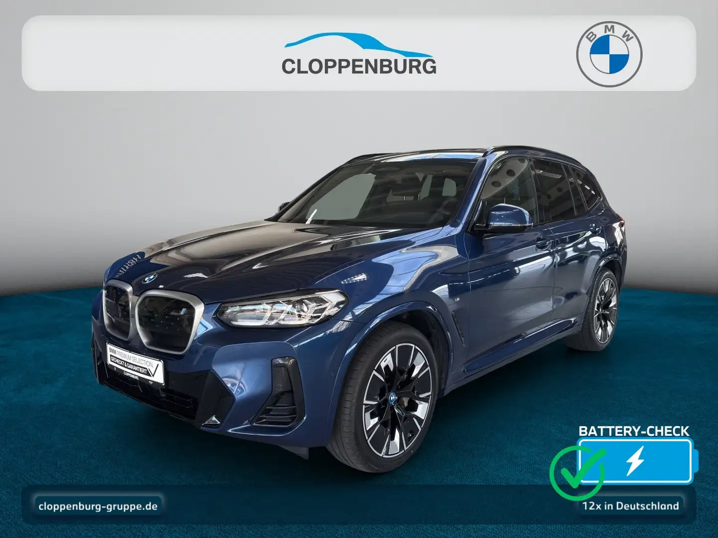 BMW iX3 M Sport M-Paket Head-Up+AHK+Navi+Pano+360° Blau - 1