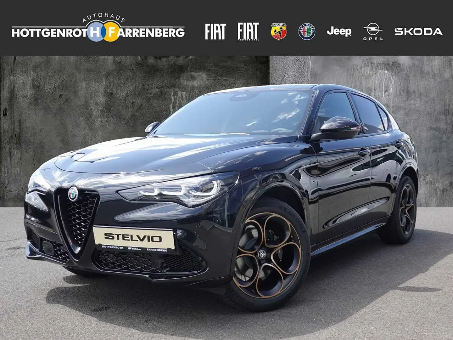 Alfa Romeo Stelvio 2.0 Turbo 16V AT8-Q4 Intensa Schwarz - 1