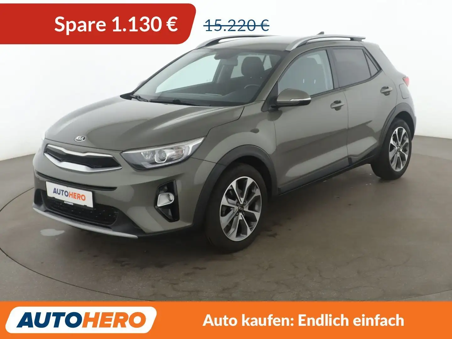 Kia Stonic 1.4 Vision*NAVI*CAM*PDC*SHZ*KLIMA*GARANTIE* Grün - 1