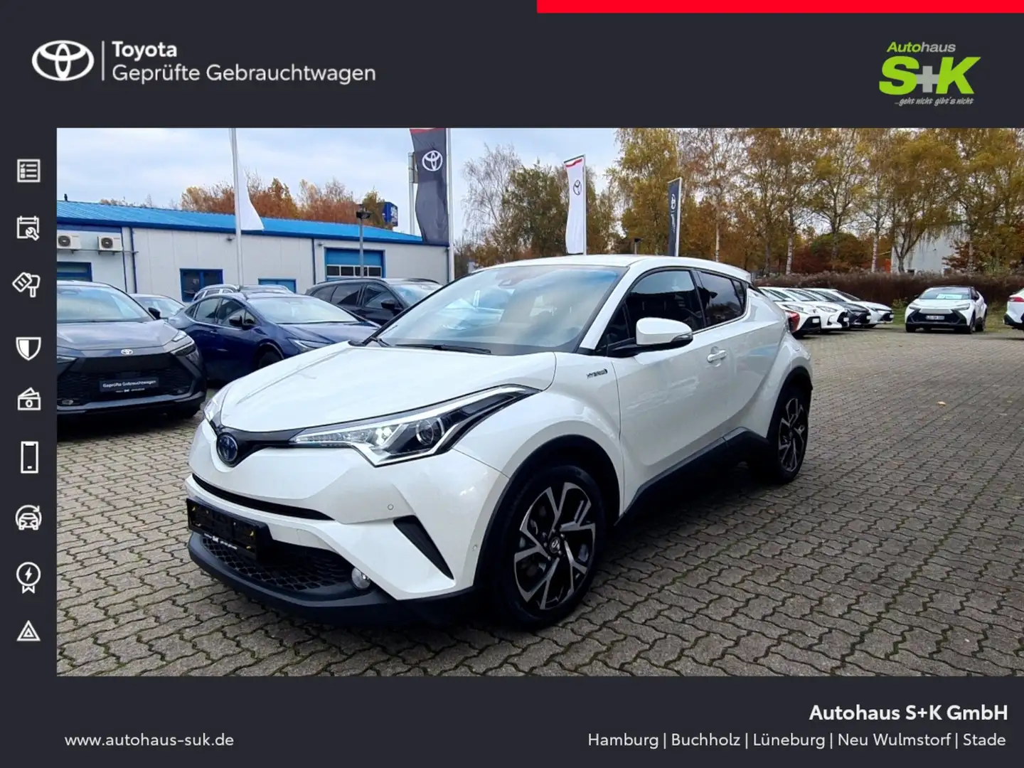 Toyota C-HR Hybrid Team Deutschland*Sitz + Lenkradheizung Weiß - 1