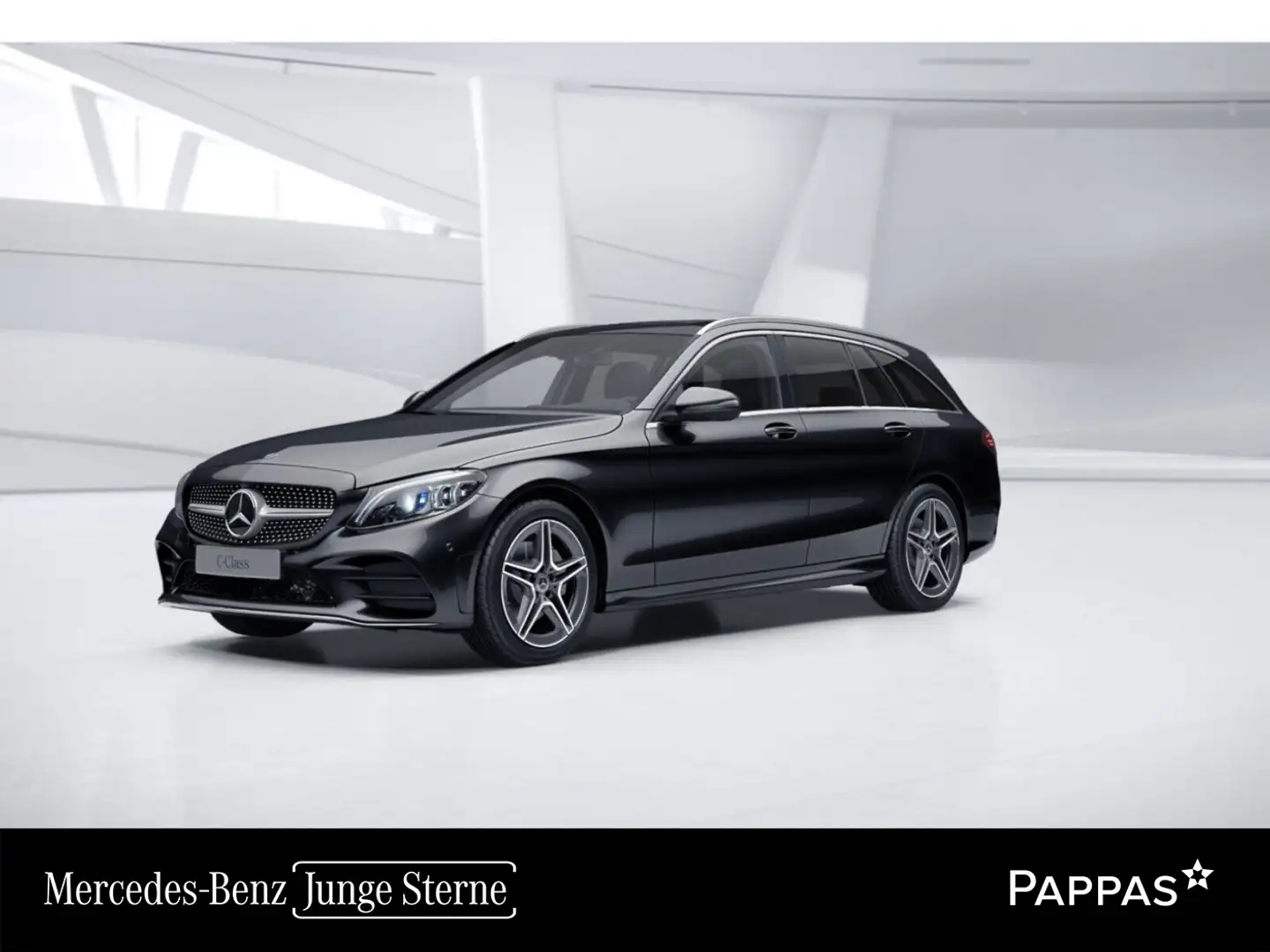 Mercedes-Benz C 220 d 4MATIC T-Modell Totw Distr PTS Pano AUT Schwarz - 1