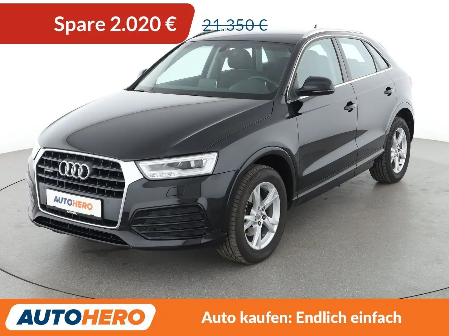 Audi Q3 2.0 TDI quattro Sport Aut.*NAVI*TEMPO*LED*CAM*SHZ* Schwarz - 1