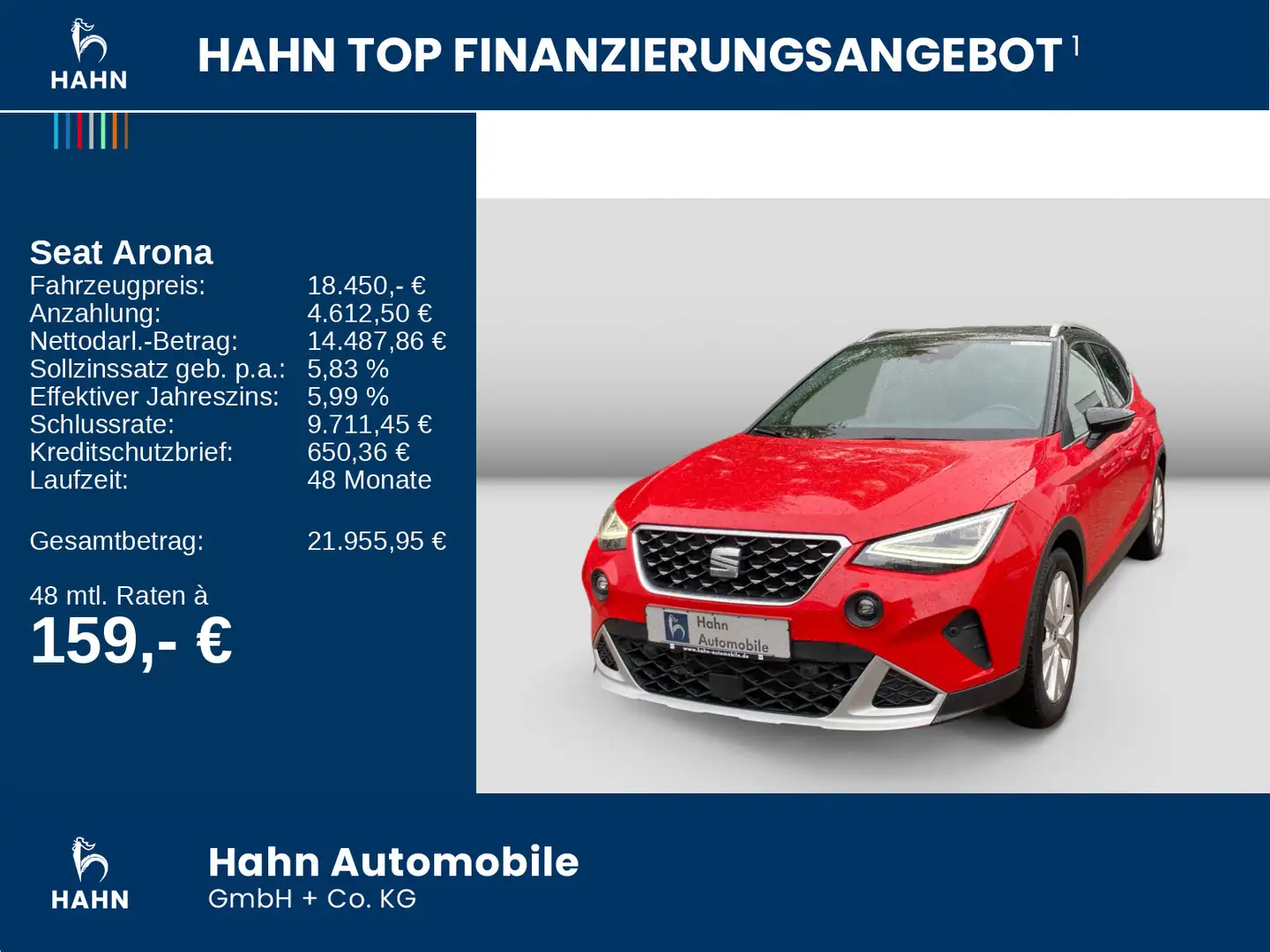 SEAT Arona 1.0 TSI DSG Xperience LED Navi PDC CAM ACC Rot - 2