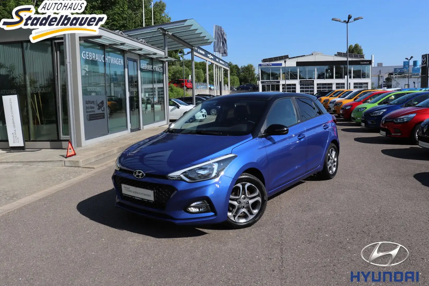 Hyundai i20 YES! Plus, Klimaauto., Navi, DAB+ Blau - 1