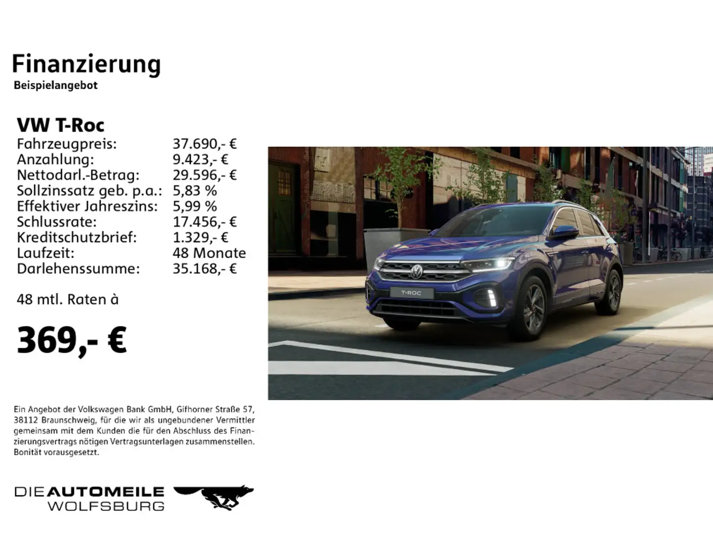 Volkswagen T-Roc 1.5 TSI OPF R-Line Blau - 2