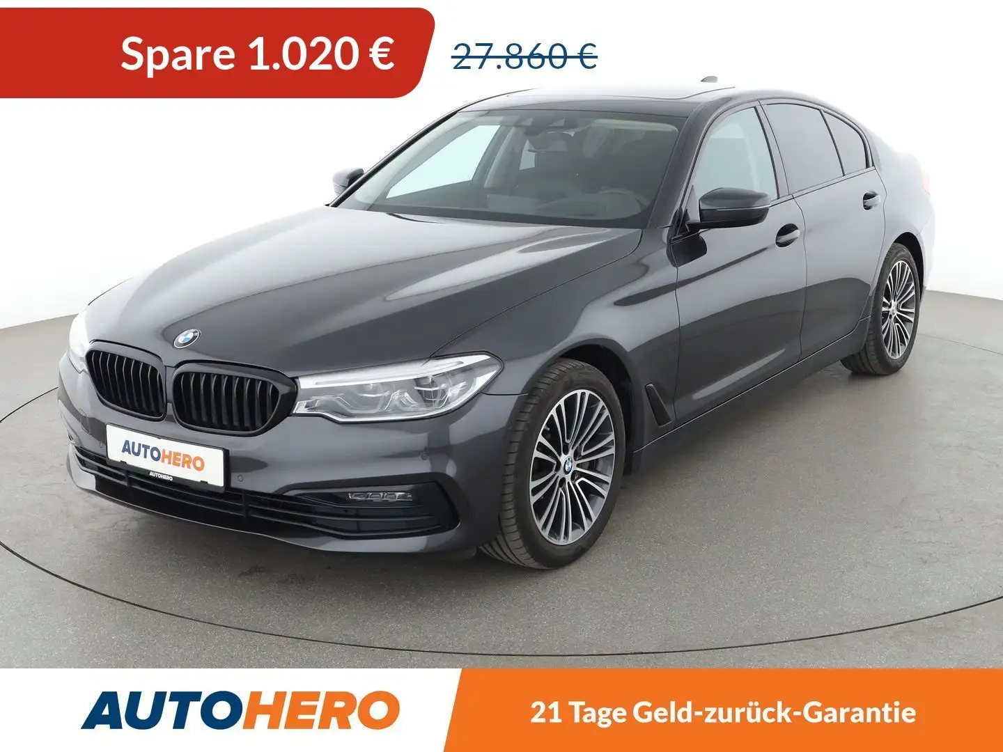 BMW 525 525d Sport Line Aut.*NAVI*HEAD-UP*LED*TEMPO*CAM* Grau - 1