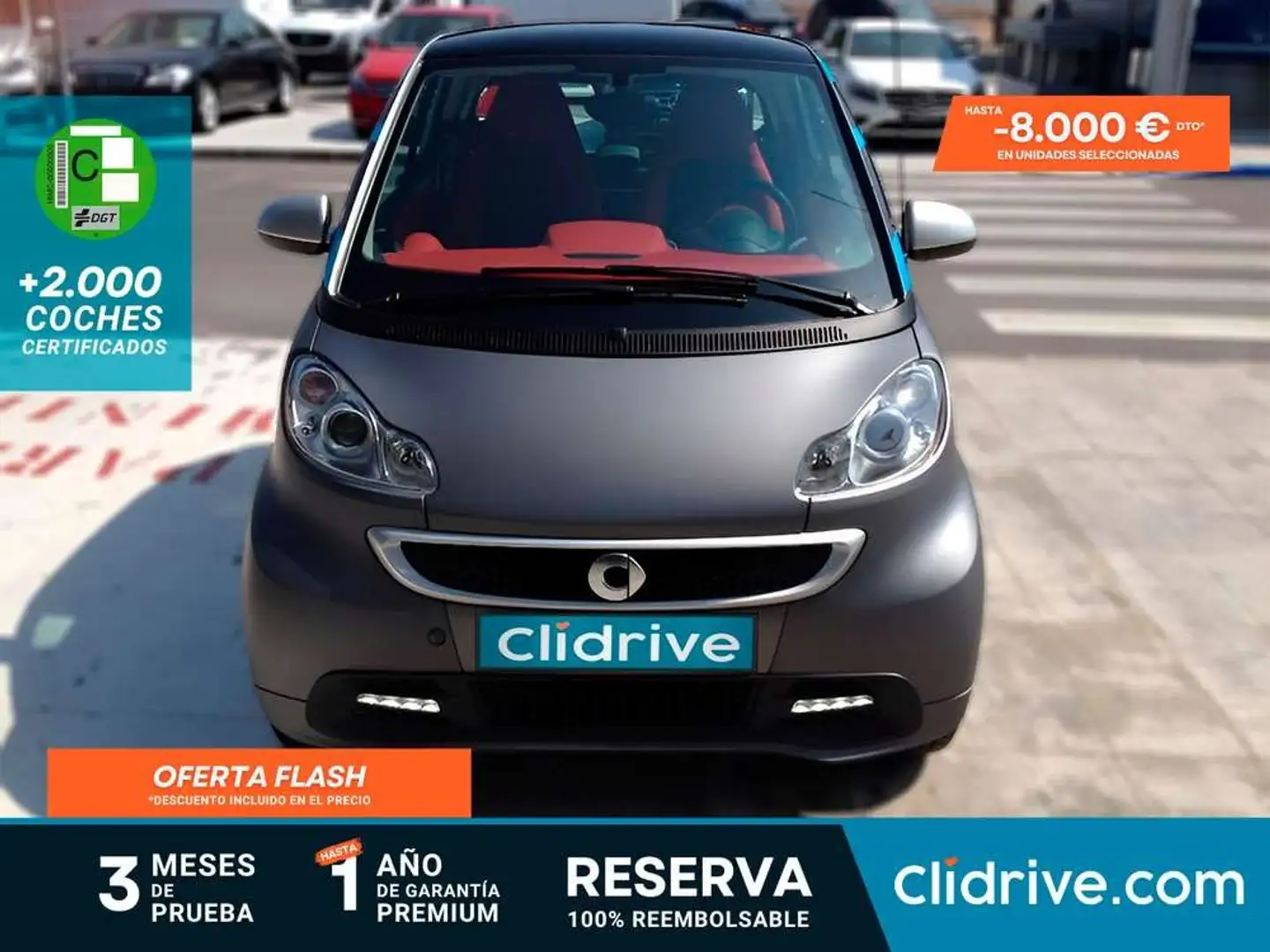 smart forTwo Coupé 52 mhd Passion Aut. Gris - 1