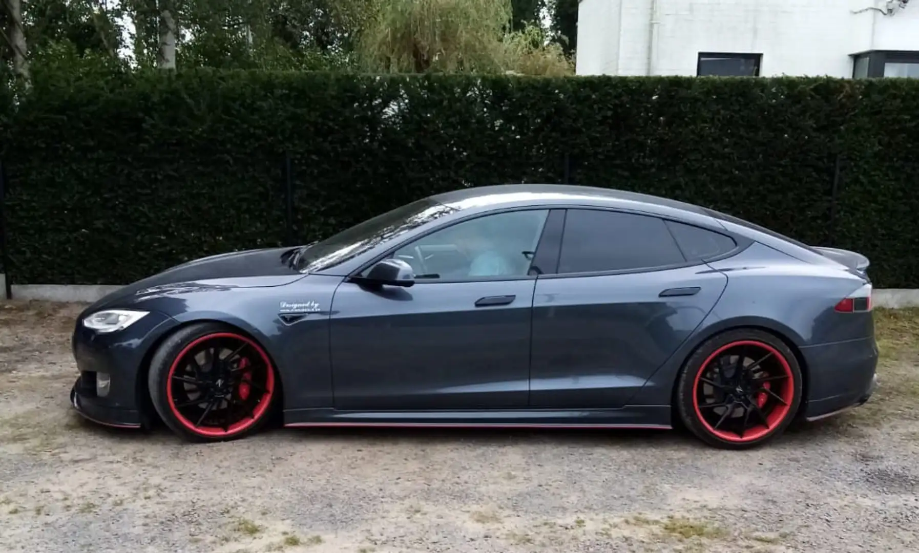 Tesla Model S Performance ( ludicrous + 772 pk ) Gri - 1