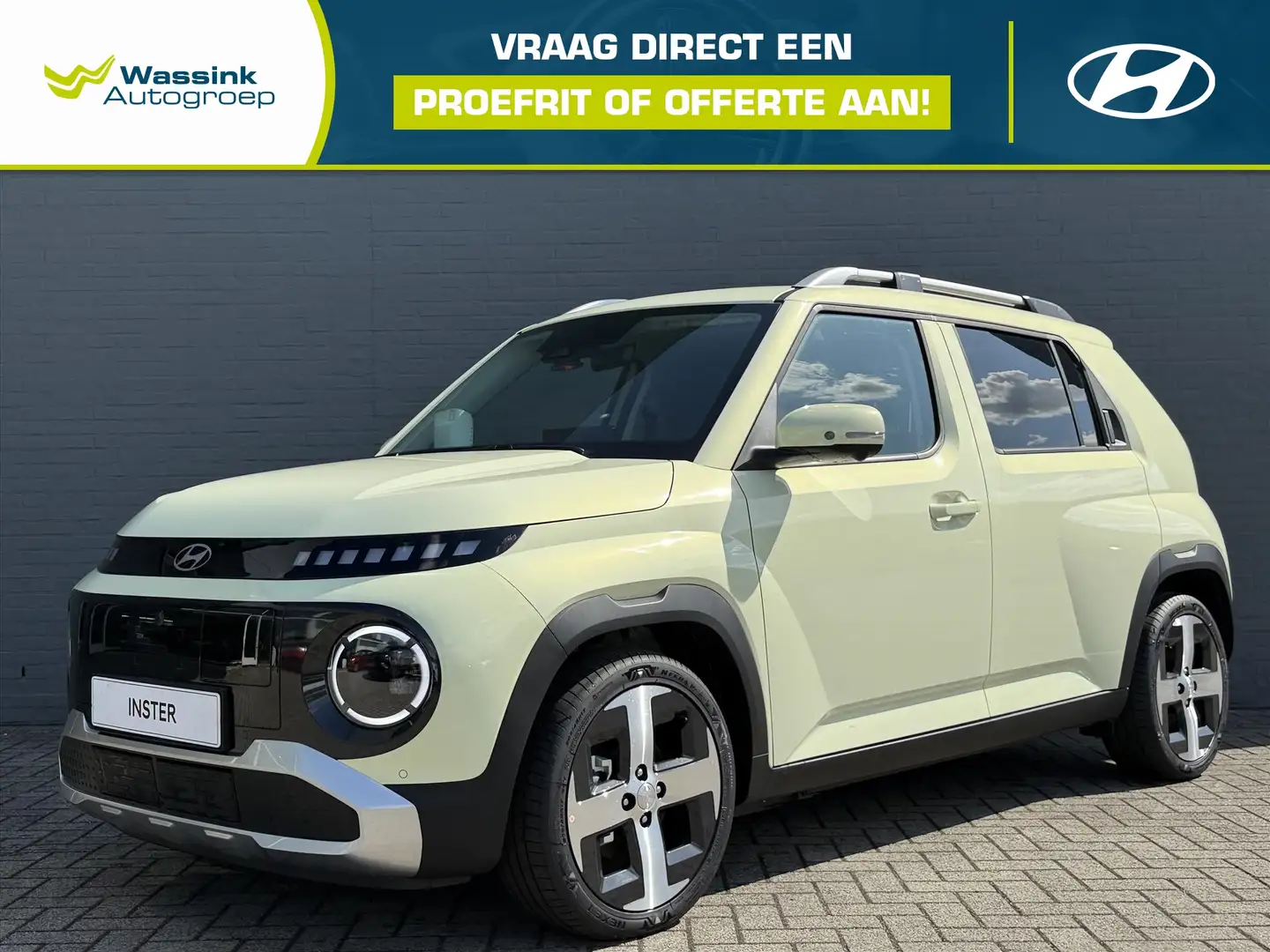 Hyundai Inster 49 kWh 115pk Evolve Sky | Winterpack | Tech Pack Geel - 1