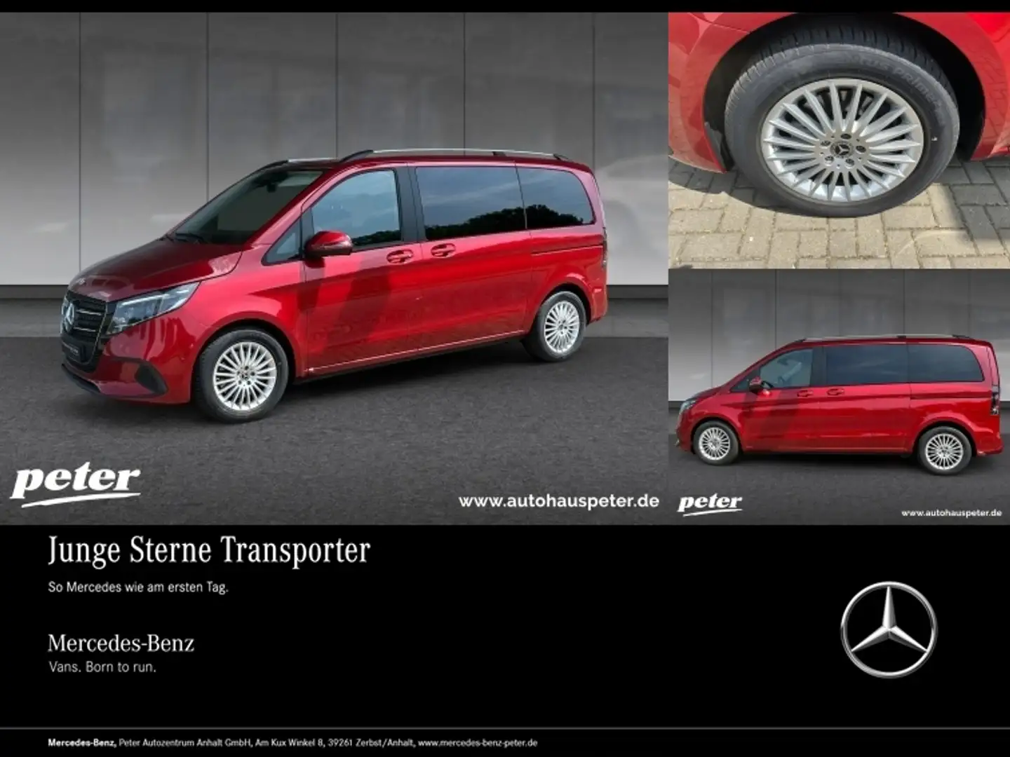 Mercedes-Benz V 220 d STYLE Kompakt AHK 2,5T+Kamera+MBUX Roşu - 1