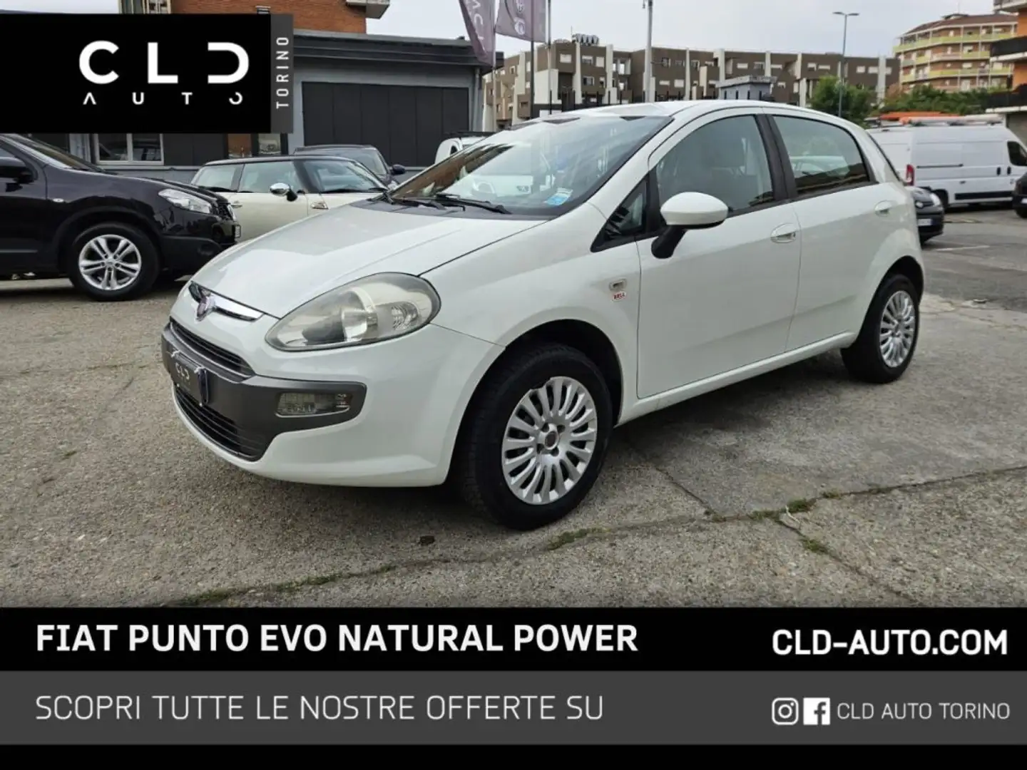 Fiat Punto Evo 1.4 5 porte Active Natural Power Bianco - 1
