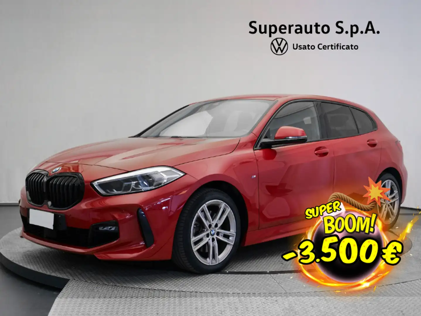 BMW 118 118d 5p. M Sport Rosso - 1