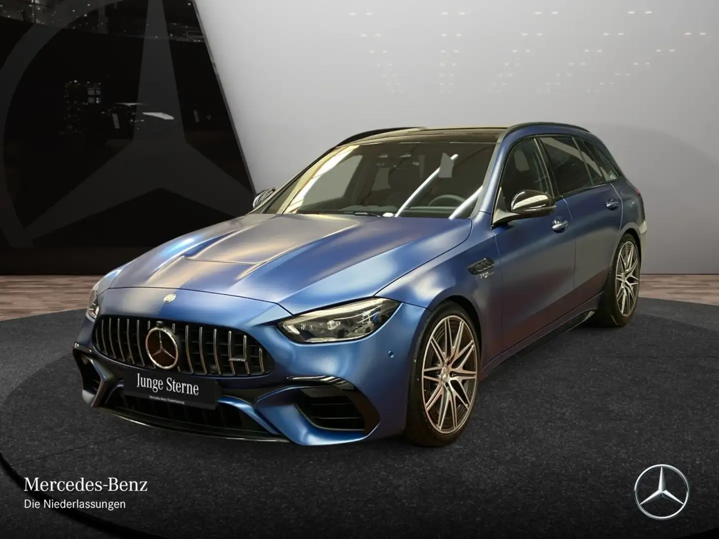 Mercedes-Benz C 63 AMG C 63 S E T-Modell NIGHT+DRIVERS+PANO+360+BURMESTER Bleu - 2