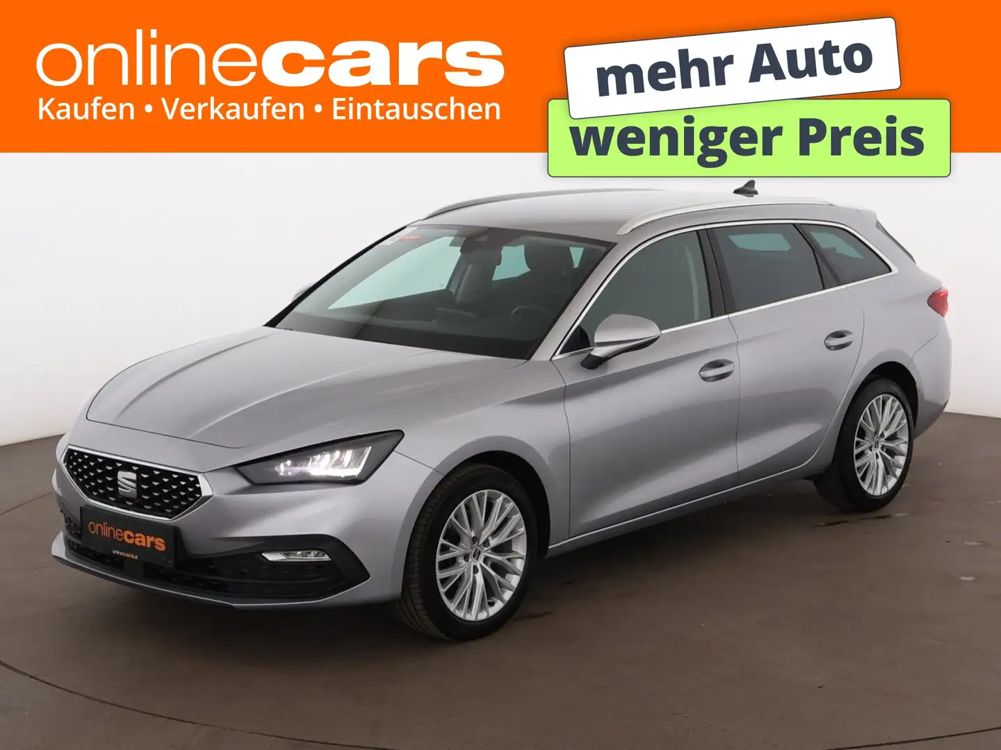 SEAT Leon ST 2.0 TDI Xcellence Aut LED RADAR NAVI PDC Silber - 1