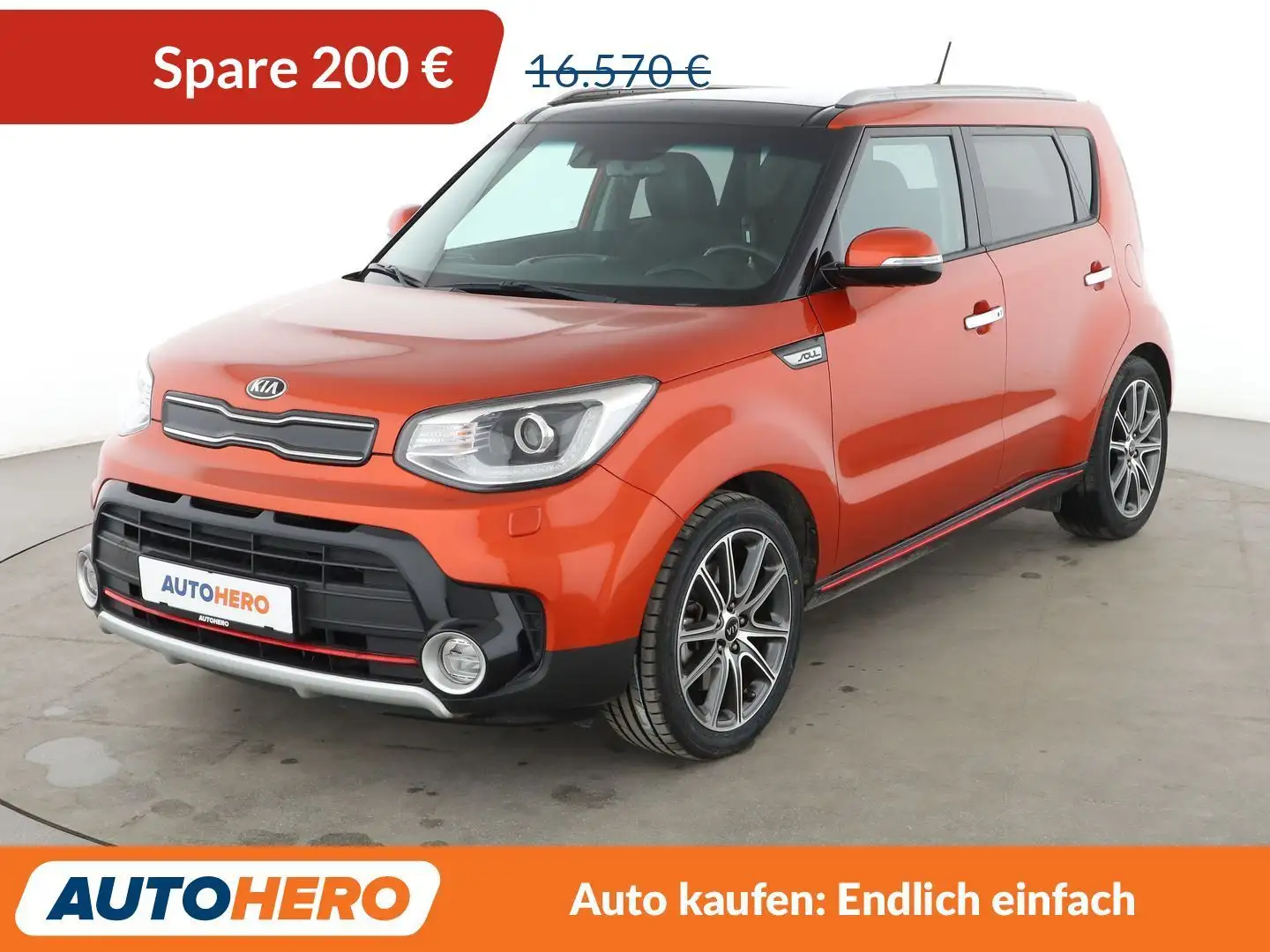 Kia Soul 1.6 TGDI Turbo Aut.*XENON*NAVI*TEMPO*CAM*PDC*SHZ* Orange - 1
