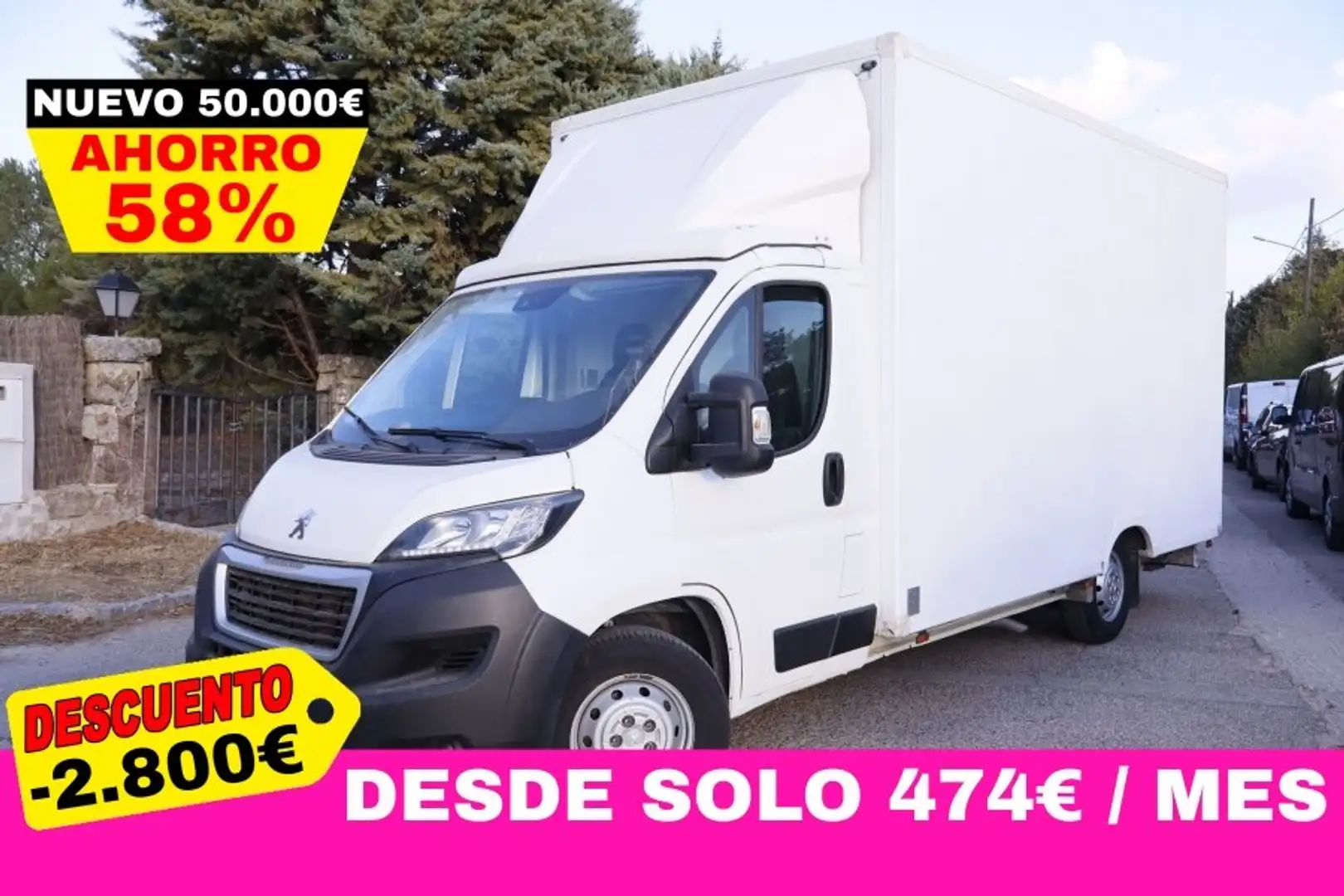 Peugeot Boxer 435 L2S BLUEHDI 140CV 2P # IVA DEDUCIBLE,NAV Blanco - 1