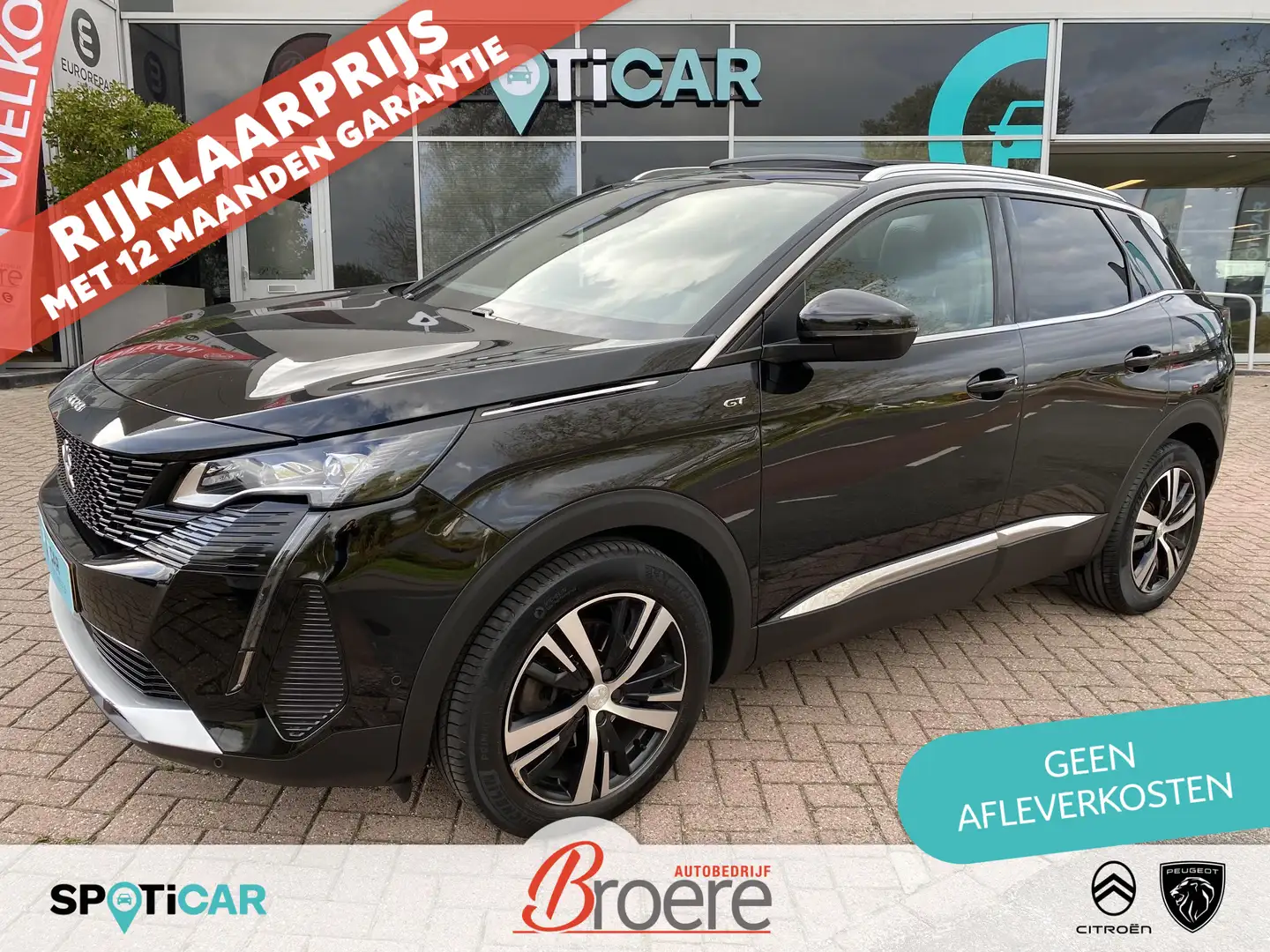 Peugeot 3008 1.2 Turbo 130pk EAT8 Automaat GT | panoramadak, el Noir - 1