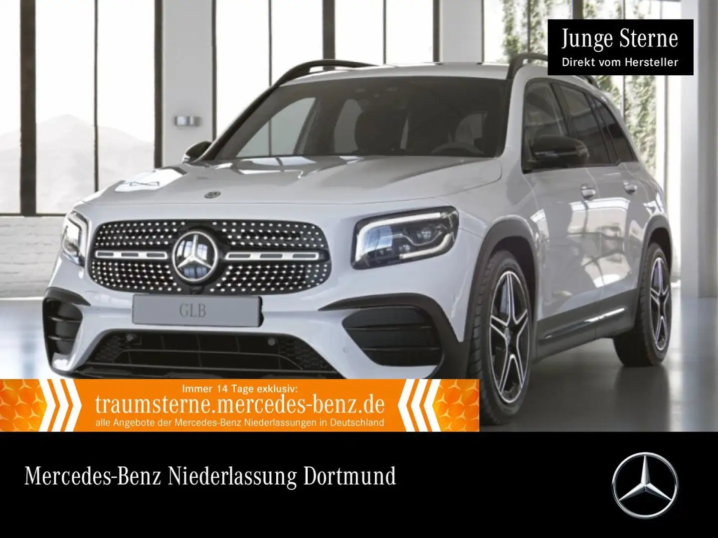 Mercedes-Benz GLB 220 d AMG+NIGHT+360°+AHK+MULTIBEAM+STHZG+19" Weiß - 1