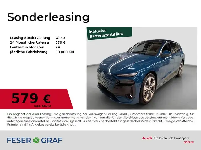 2026 Audi A6 E-Tron in Blue for sale