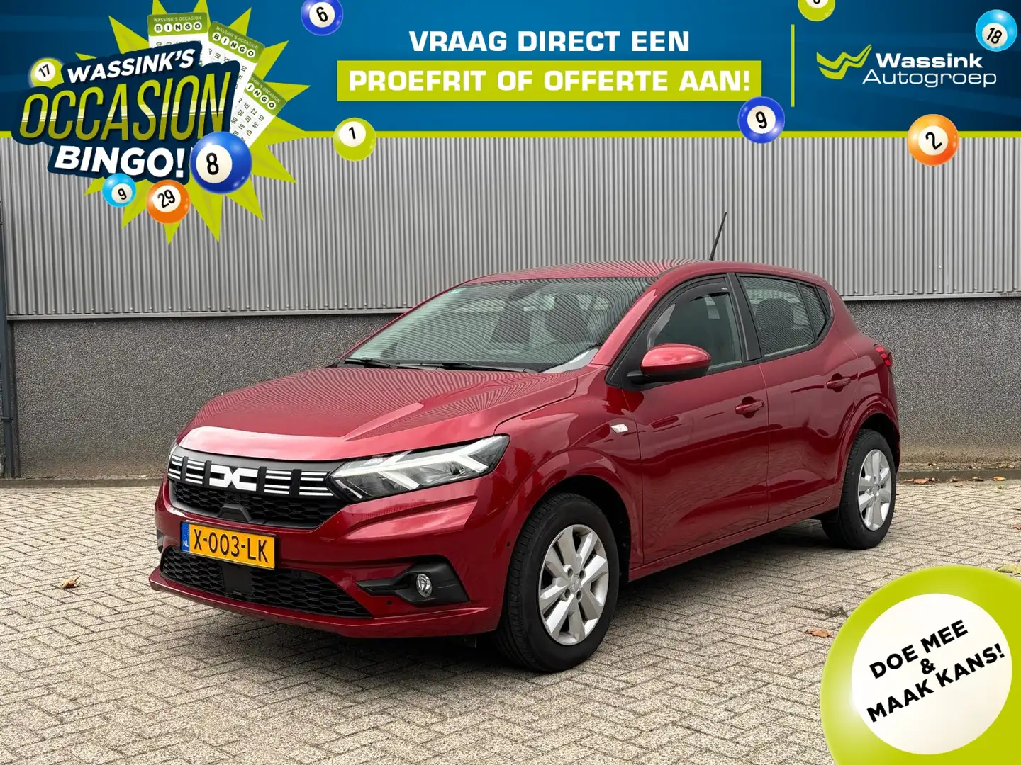 Dacia Sandero 1.0 TCe 100pk ECO-G Expression | Cruise Control | Rojo - 1