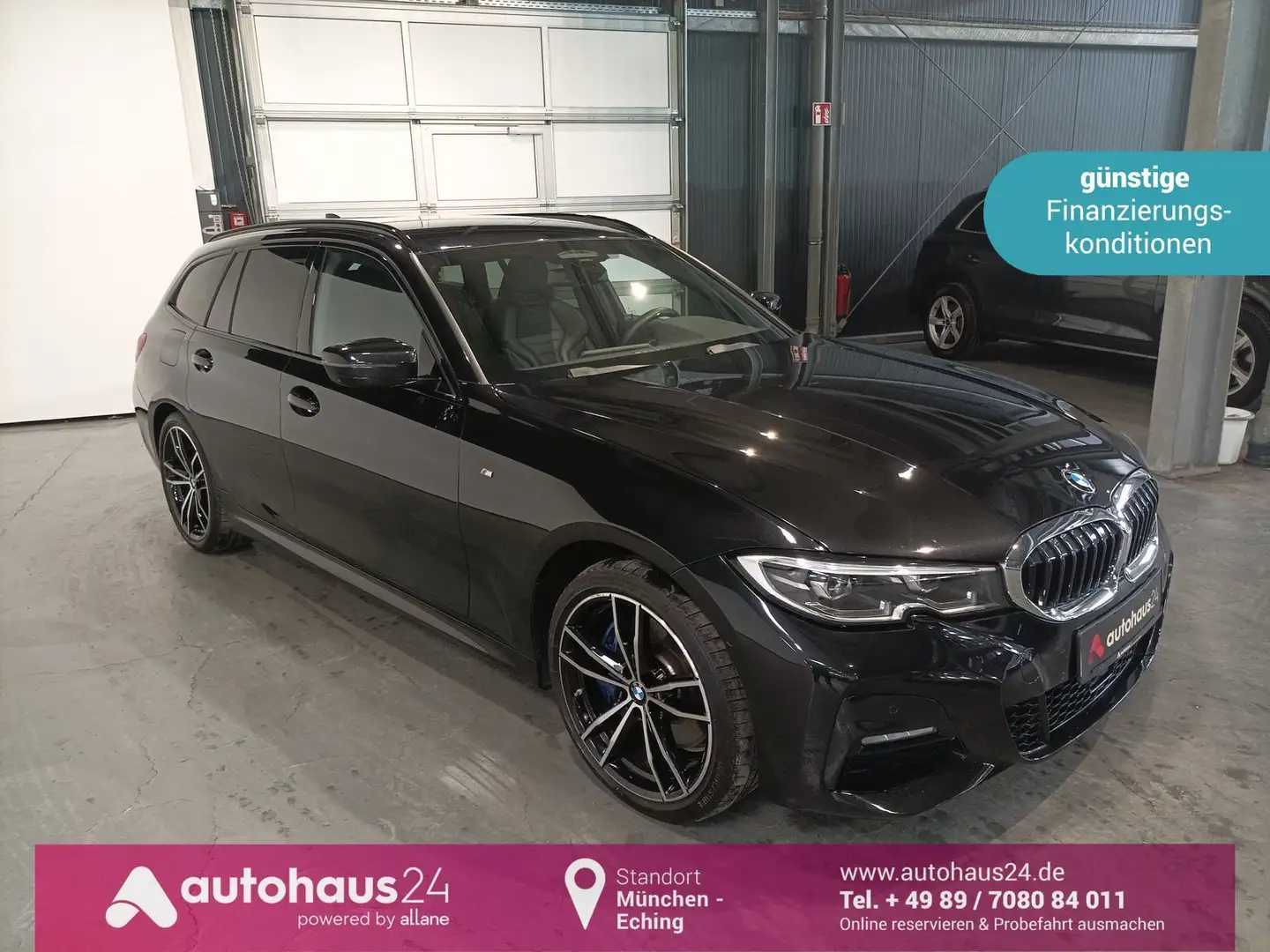 BMW 330 e xDrive M Sport LED|Navi|PDC|360°|AHK|ACC Noir - 1