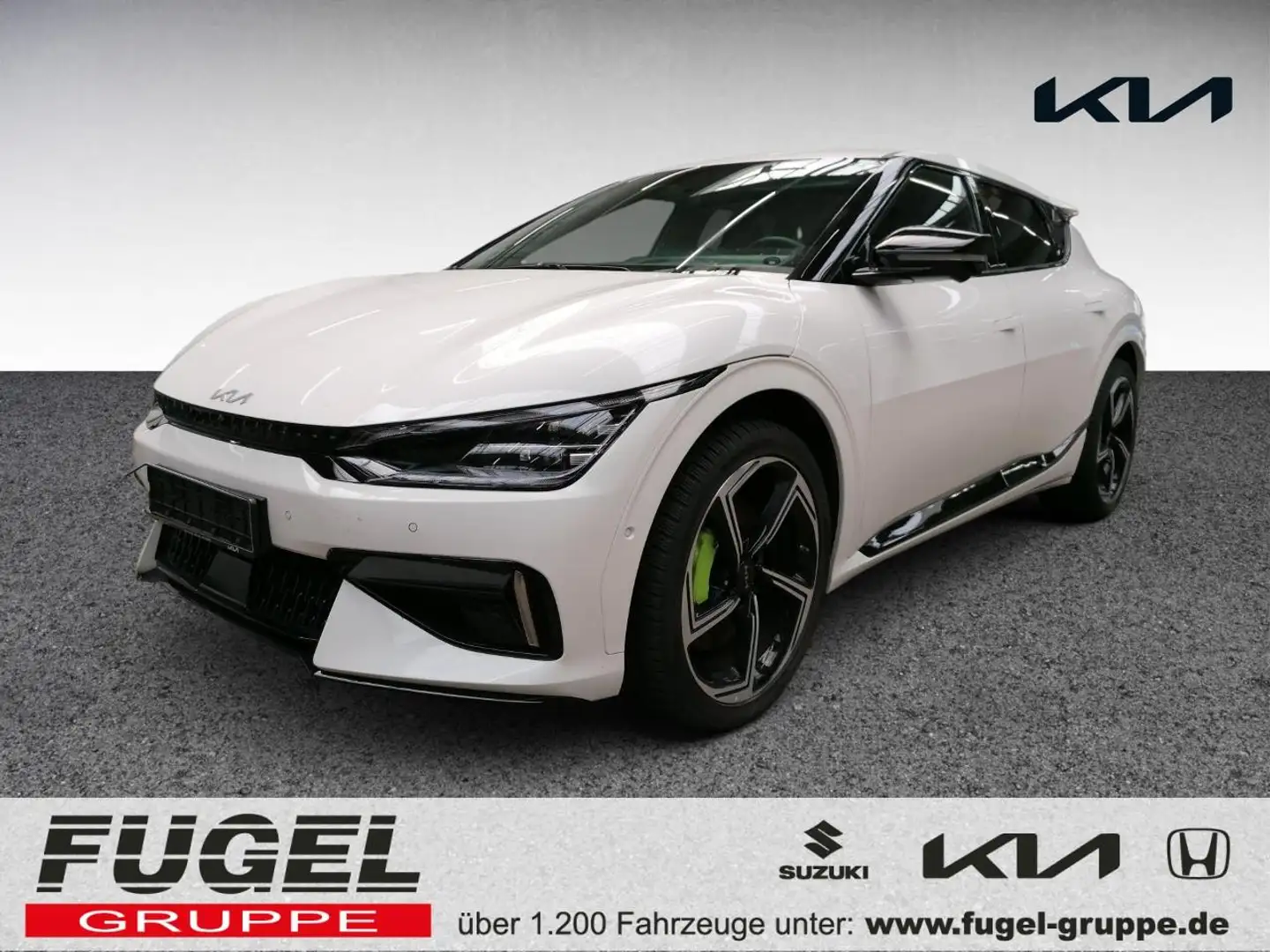 Kia EV6 77,4 GT 4WD LED|WP|21Z|4xSHZ|HuD|360° Weiß - 1