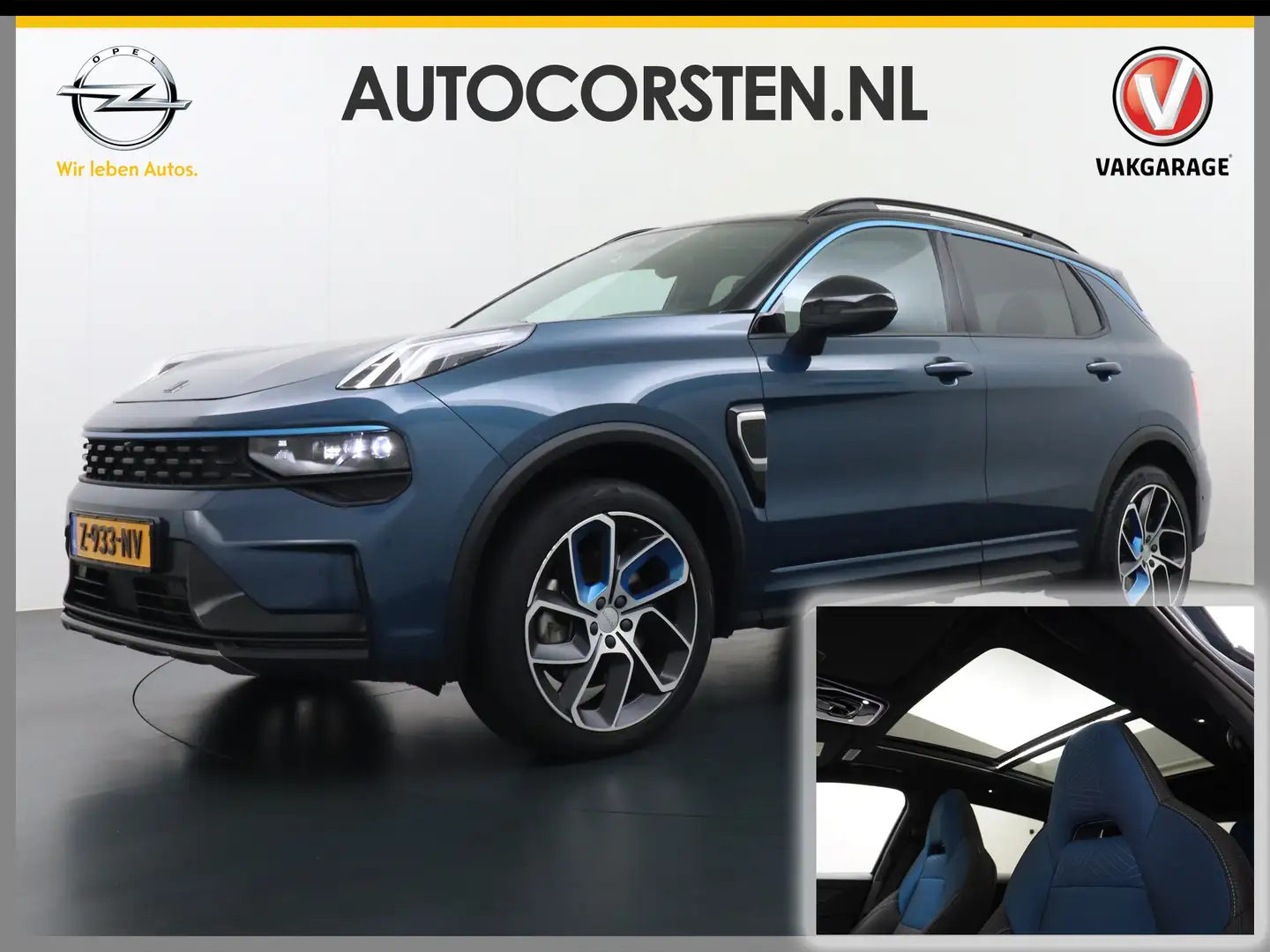 Lynk & Co 01 1.5 PHEV AUT-7 261pk Pano-Schuifdak Lmv 20" 360°Ca Blau - 1