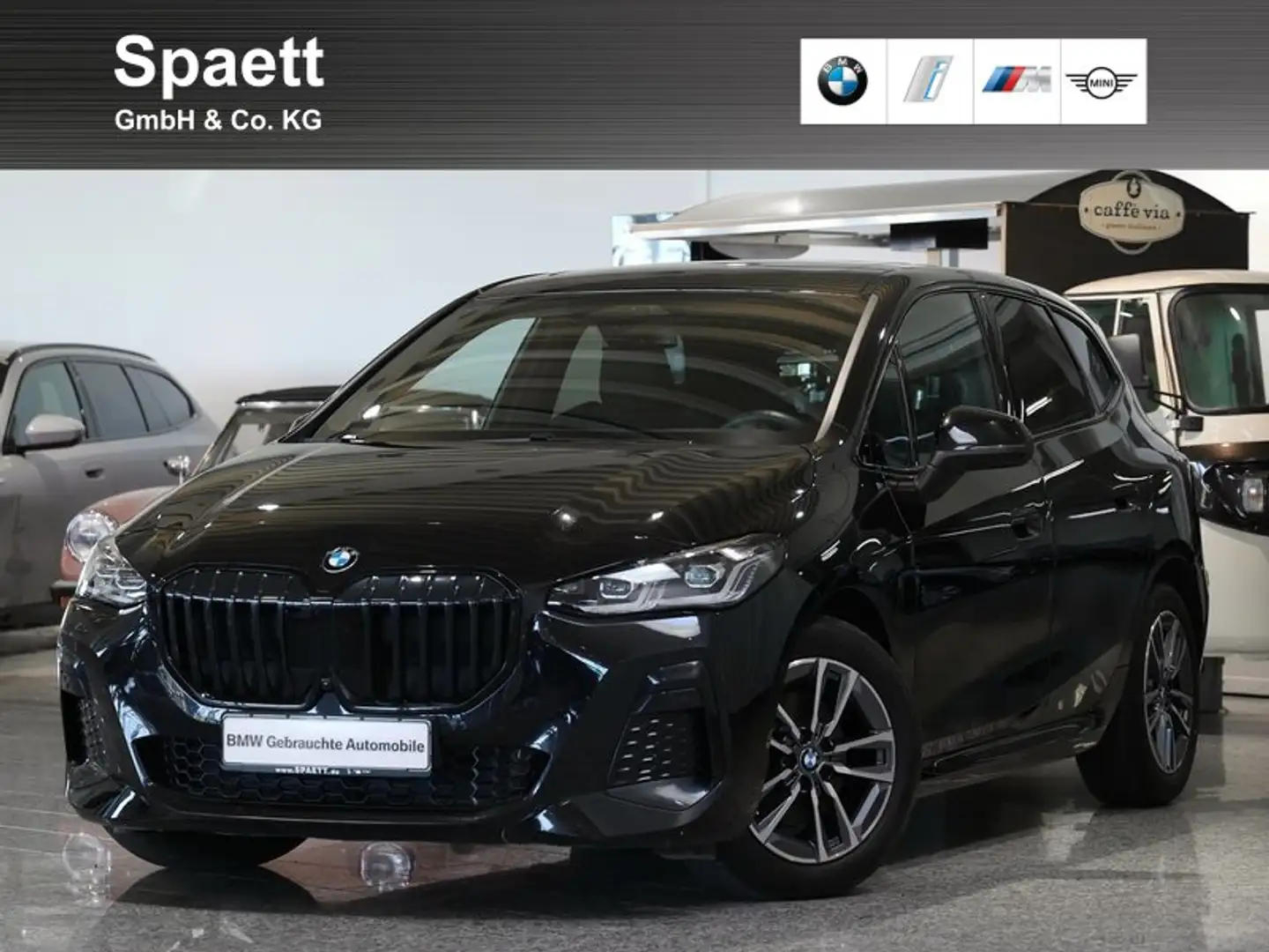 BMW 218 d Active Tourer M Sport Pano. AHK 360° DrivAssProf Schwarz - 1