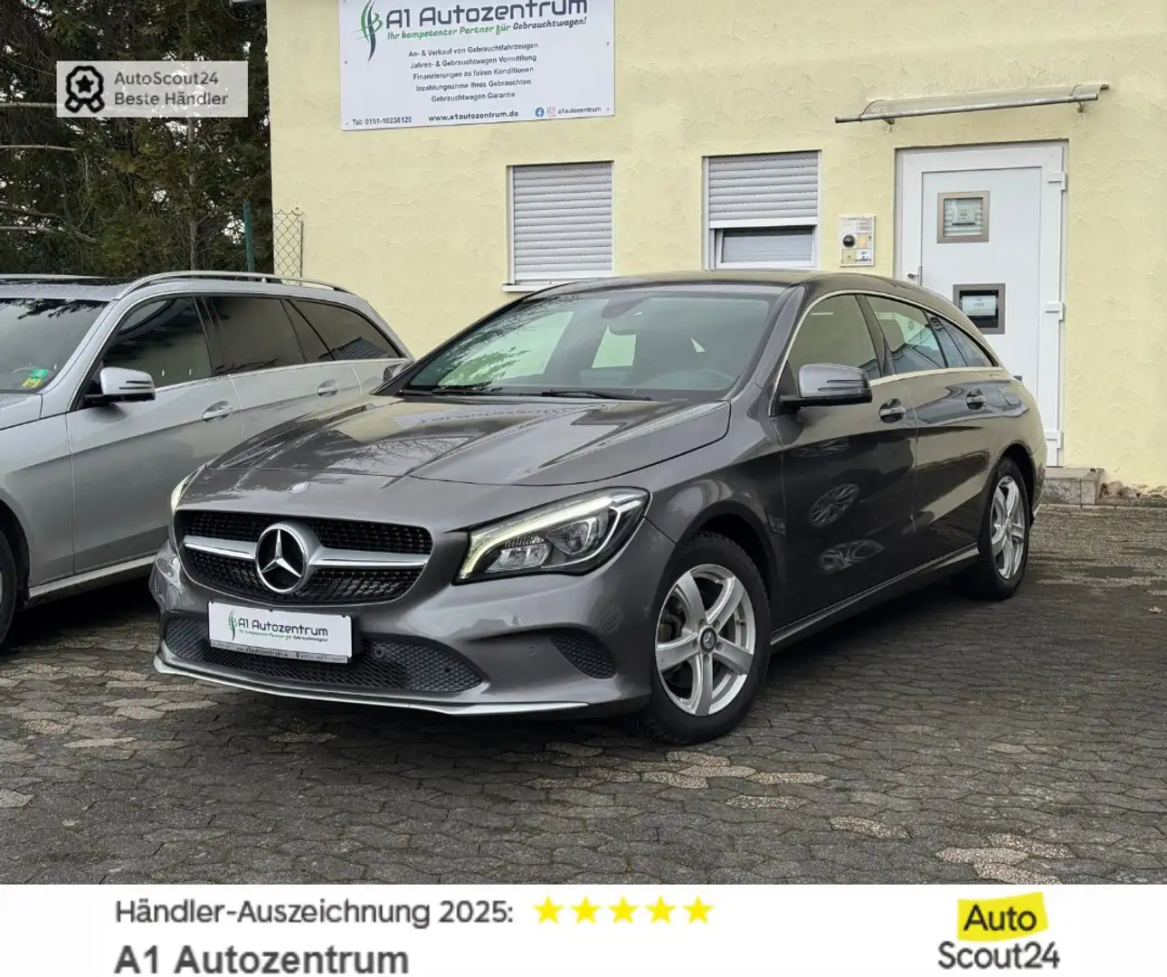 Mercedes-Benz CLA 200 Shooting Brake 7G-DCT Navi Sitzheizung LED 1.Hand Grau - 1