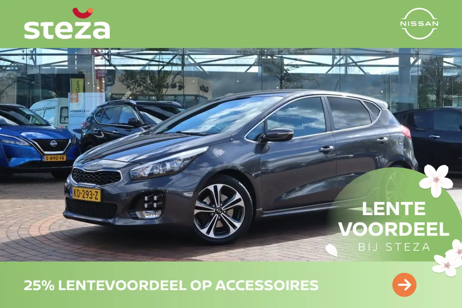 Kia Ceed / cee'd 1.0 T-GDi GT-Line / NAVI / CAMERA / BLUETOOTH Grijs - 1