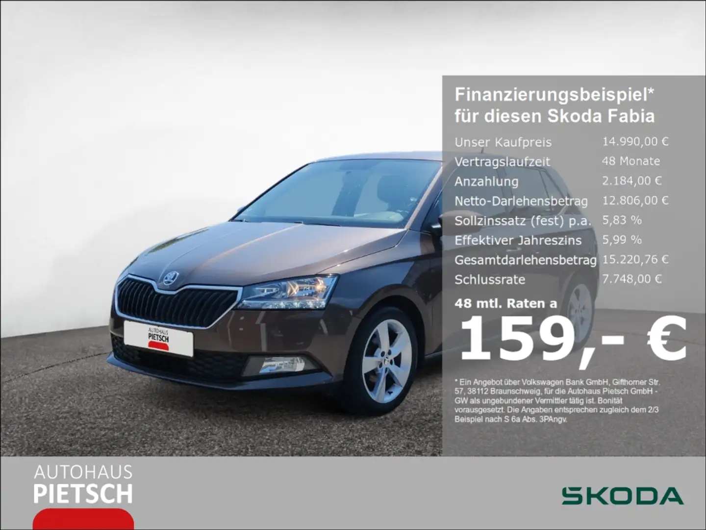 Skoda Fabia 1.0 TSI Cool Plus PDC KLIMA DAB Braun - 1