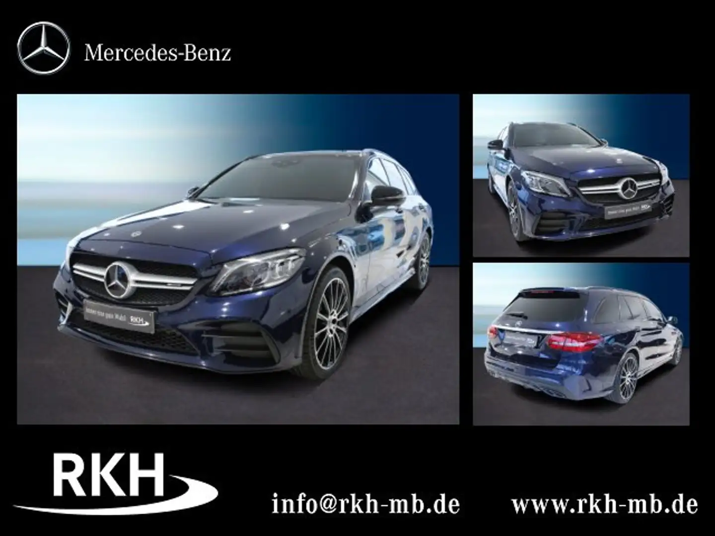Mercedes-Benz C 400 C 400 4M T-Mod AMG Line Night/Pano/Comand/Distr Blau - 1