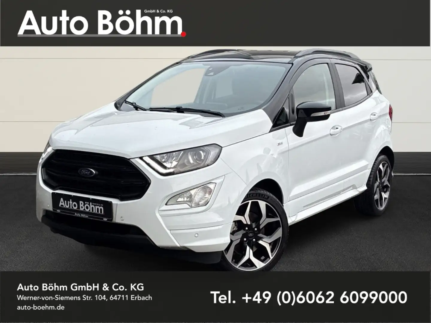 Ford EcoSport ST-Line B&O+Temp+Kamera+LED+Navi+Klima+DAB Weiß - 1