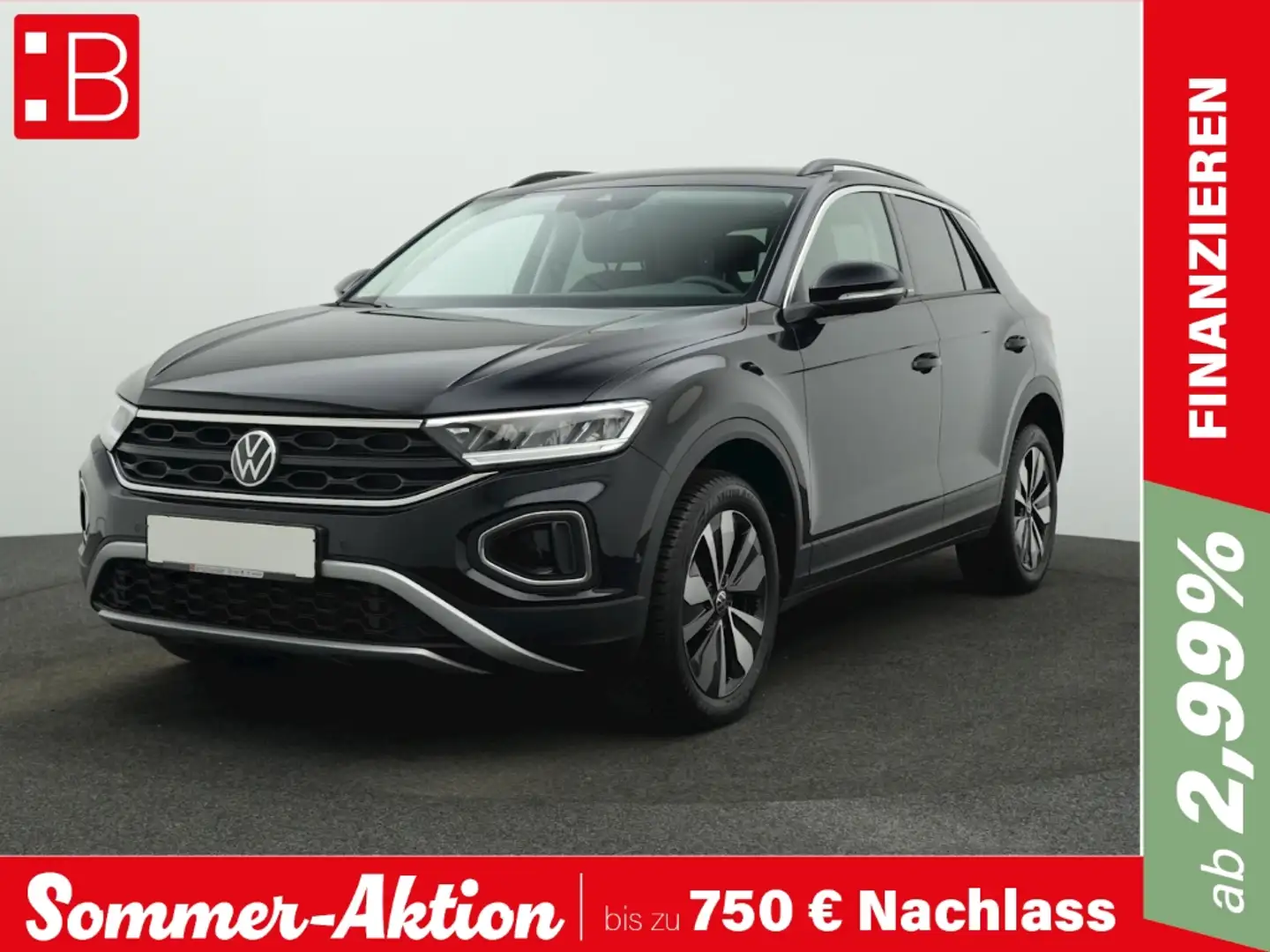 Volkswagen T-Roc 1.5 TSI Move AHK NAVI KAMERA ACC Schwarz - 1