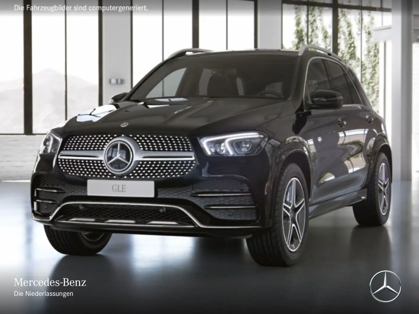 Mercedes-Benz GLE 350 de 4M AMG+LED+KAMERA+20"+SPUR+9G Zwart - 2