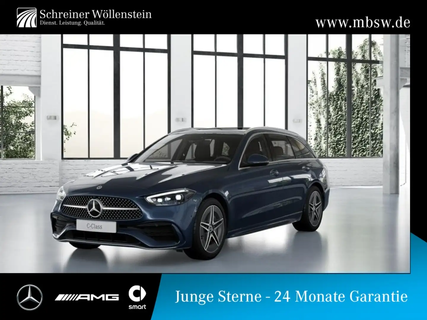 Mercedes-Benz C 300 e T AMG*DIGITAL-LIGHT*PANODACH*KAMERA*PDC Blau - 1