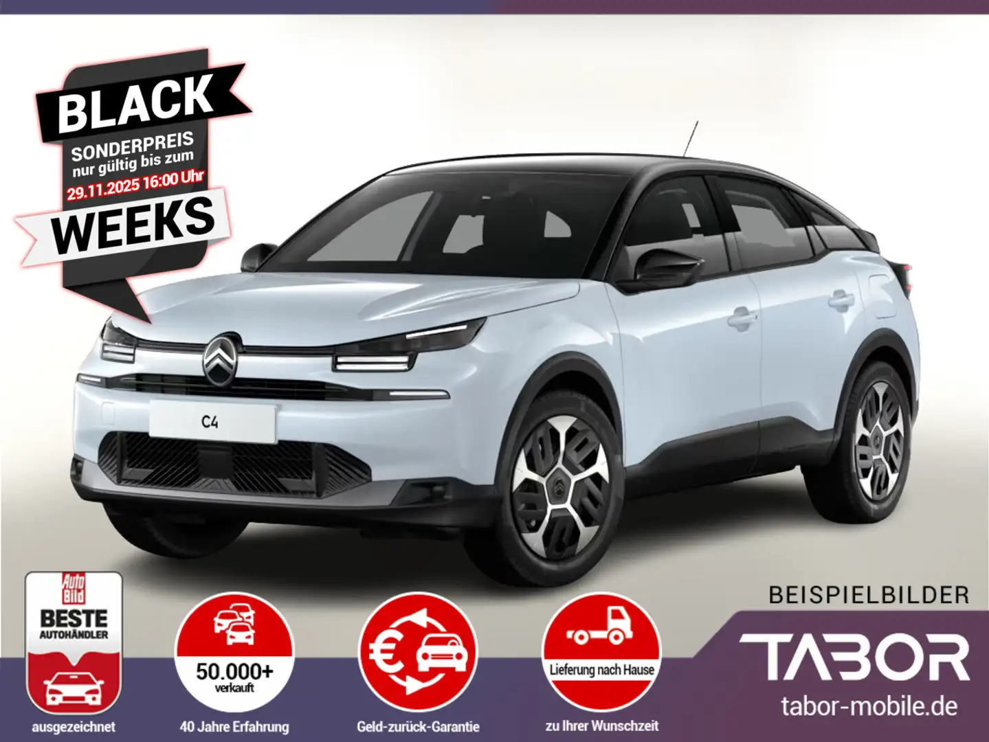 Citroen C4 130 EAT8 PLUS Nav LED PDC 180° Temp Klimauto Blanc - 1