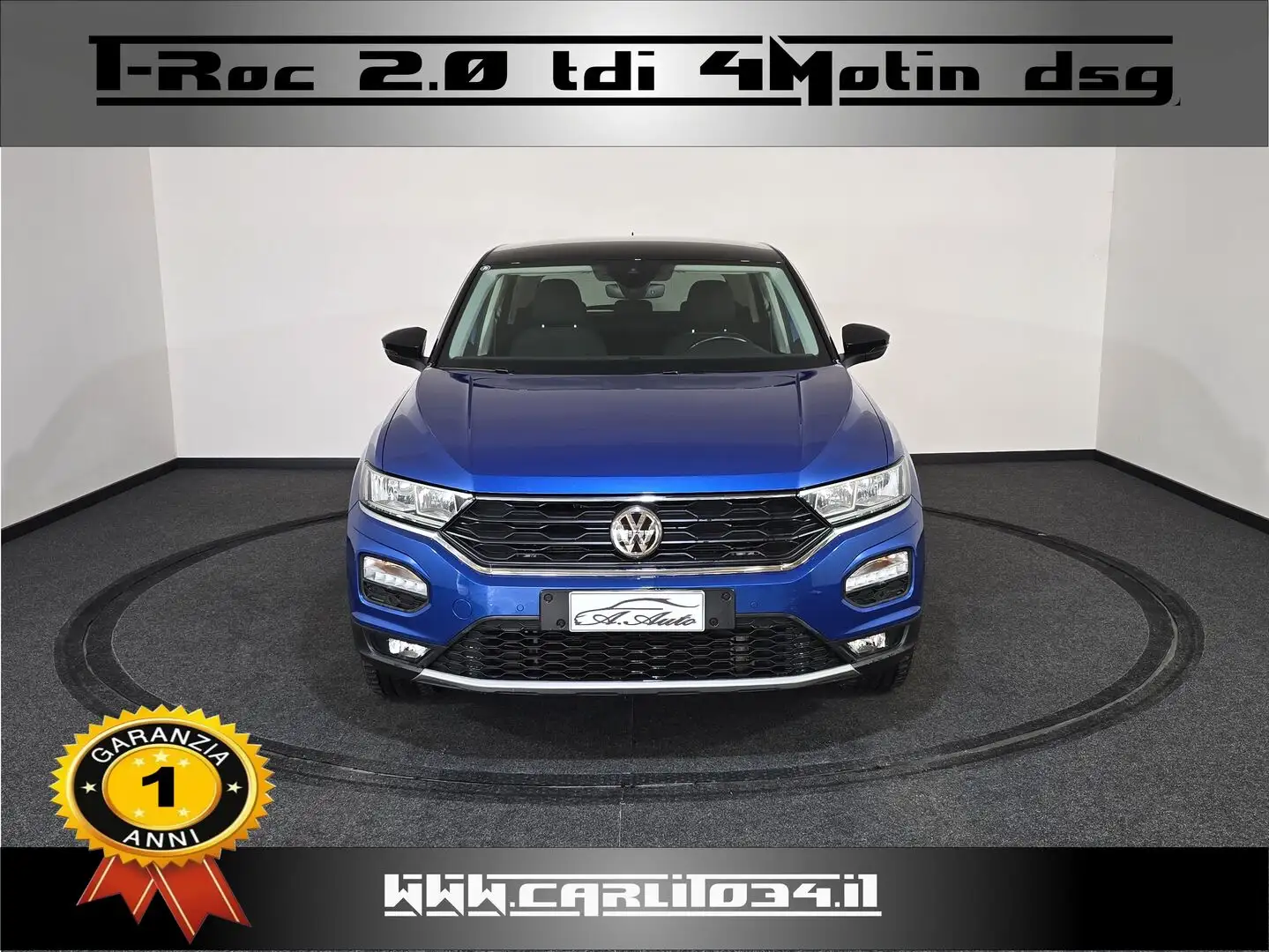 Volkswagen T-Roc 2.0 tdi Style 4motion dsg Blau - 1