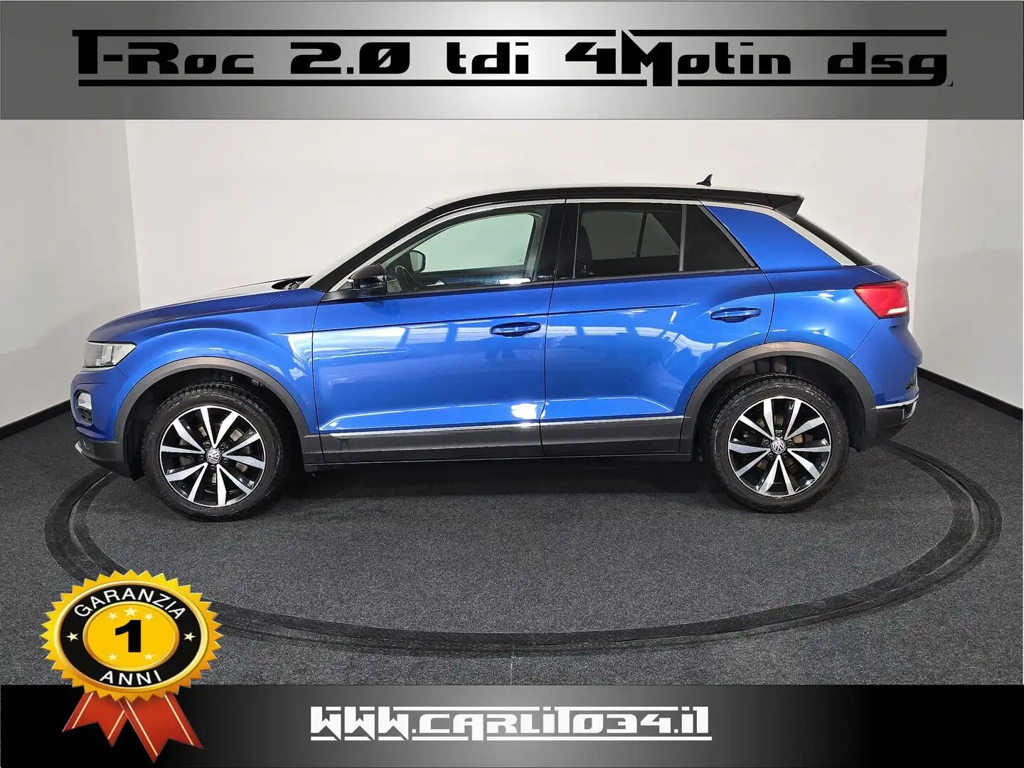 Volkswagen T-Roc 2.0 tdi Style 4motion dsg Blau - 2