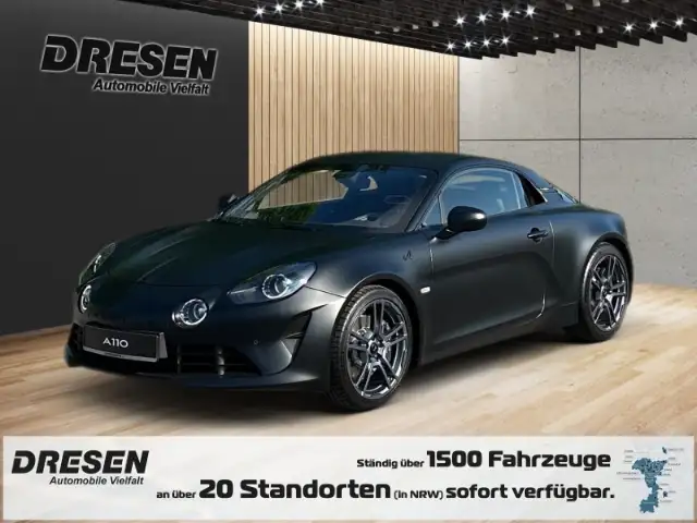 Alpine A110 GTS Schwarz-Matt!! 300 PS Automatik+beheizte,schwa