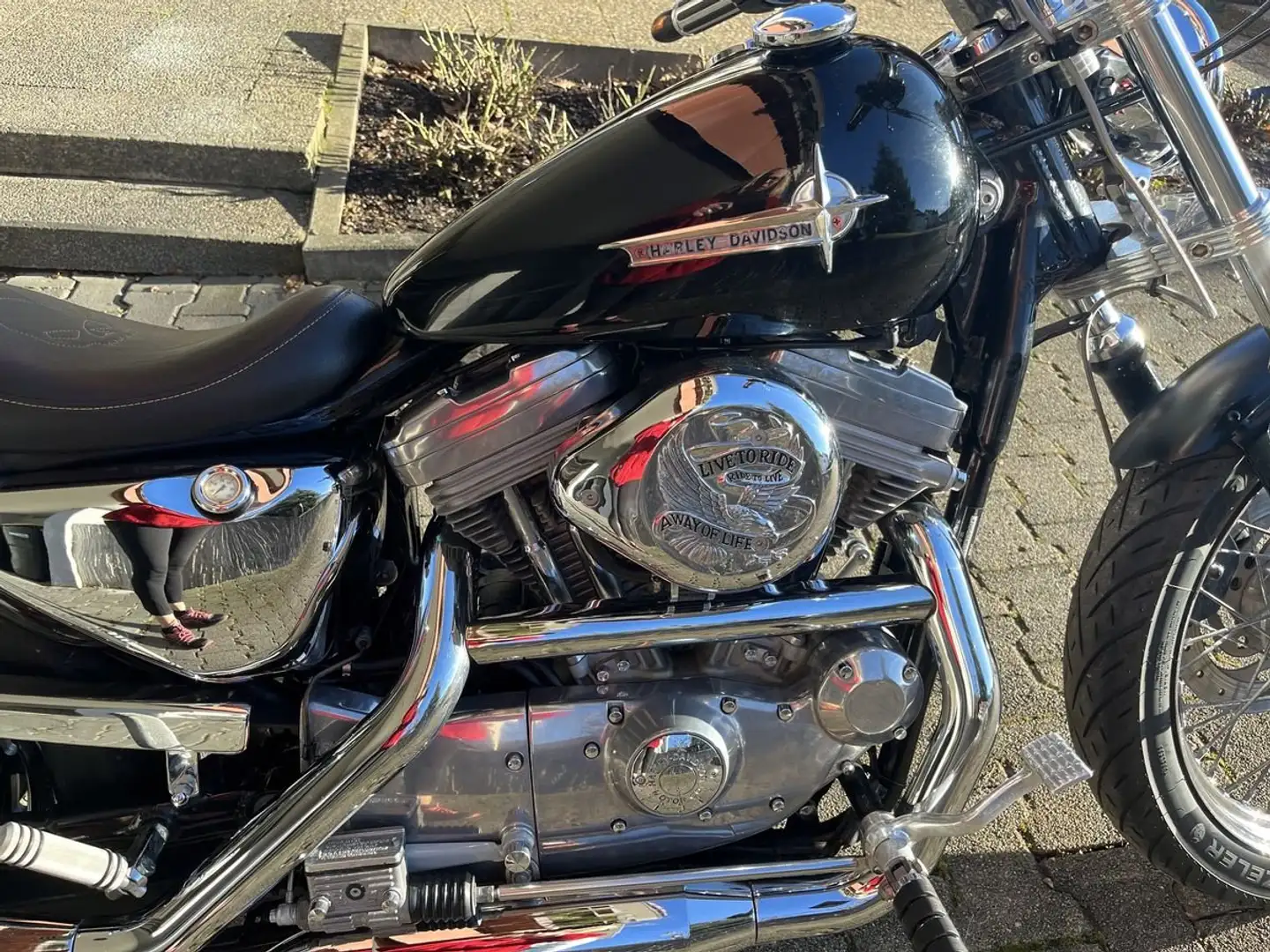 Harley-Davidson Sportster XL 883 XLH - Umbau auf 1200ccm Schwarz - 2
