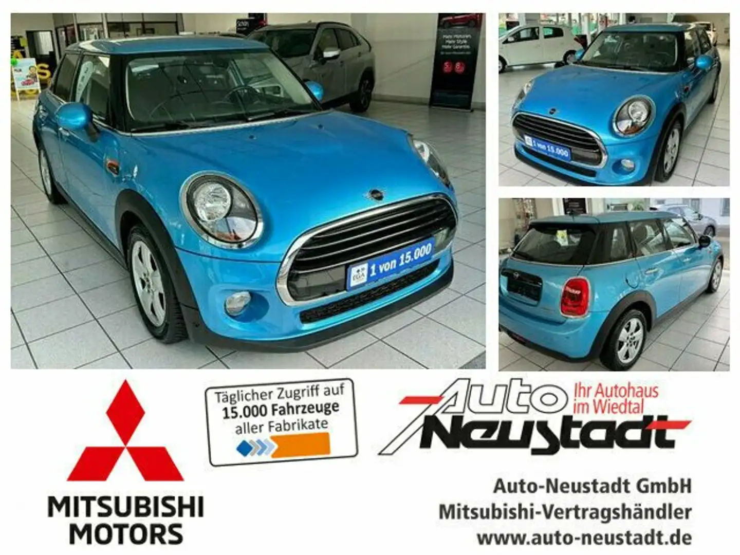 BMW MINI COOPER 1.5 5T Automatic! Bleu - 1