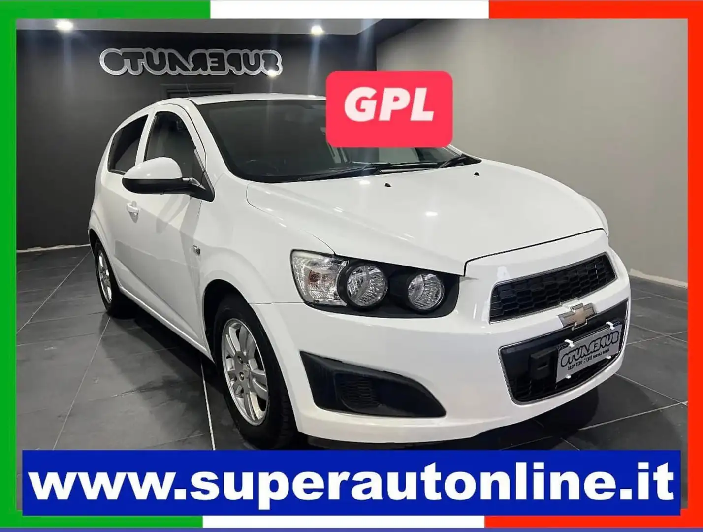 Chevrolet Aveo 1.2 86CV GPL 5 porte LT Bianco - 1